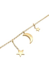 Elli SPARKLING MOON STAR CHARM - MIT KRISTALLEN VON SWAROVSKI® - Ankelkæder - gold coloured