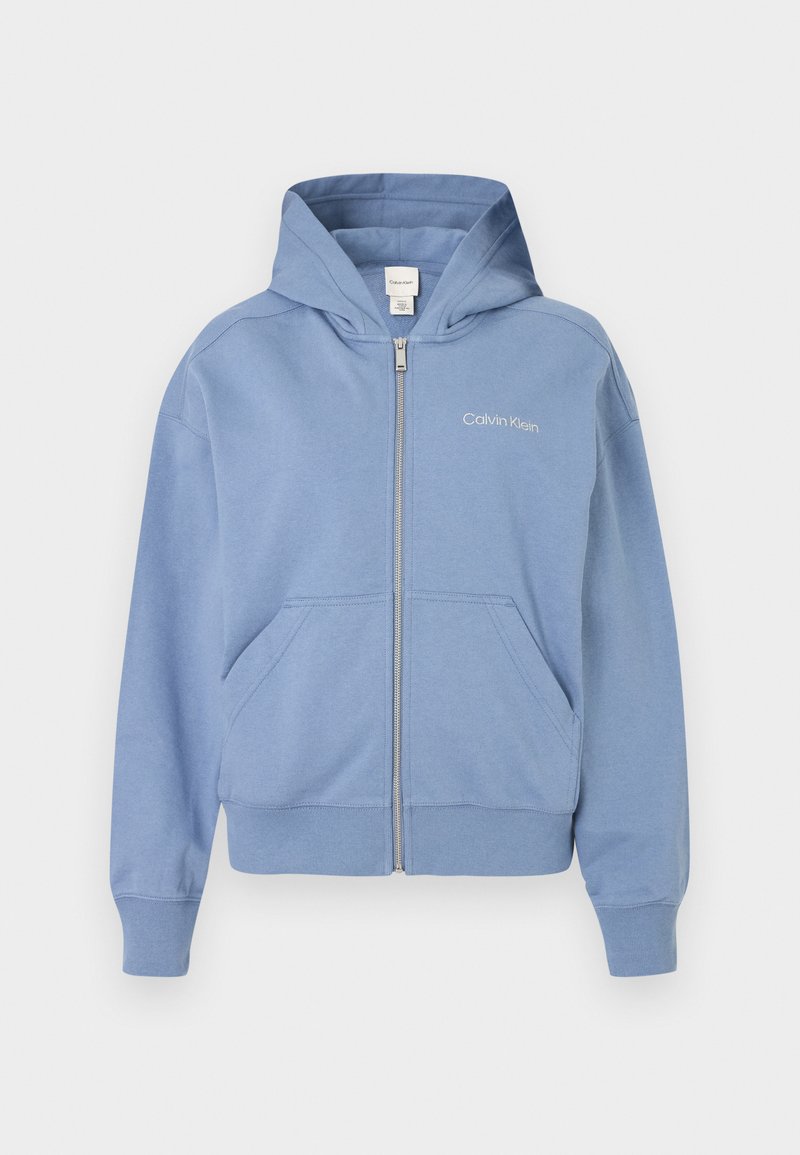 Calvin Klein Sweater met rits lichtblauw