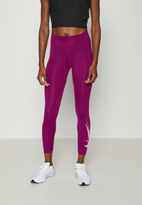 Nike Performance RUN 7/8 - Leggings - sangria white