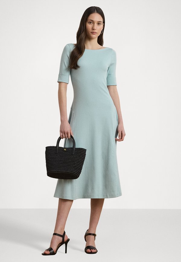 MUNZIE STRETCH COTTON MIDI DRESS - Jersey dress - aqua pearl3