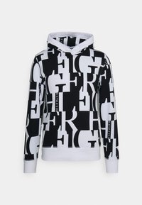 BLOCKED HOODIE - Camisola - desert sky/white