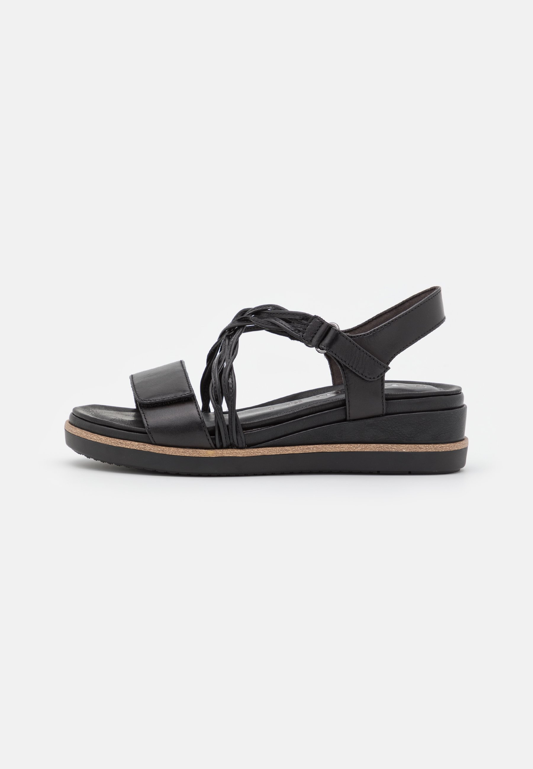 Tamaris Pure Relax Sandalen met plateauzool - black/Zwart - Zalando.be