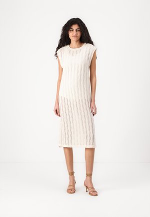 ONLY ONLAVERY O-NECK DRESS - Jurk - egret