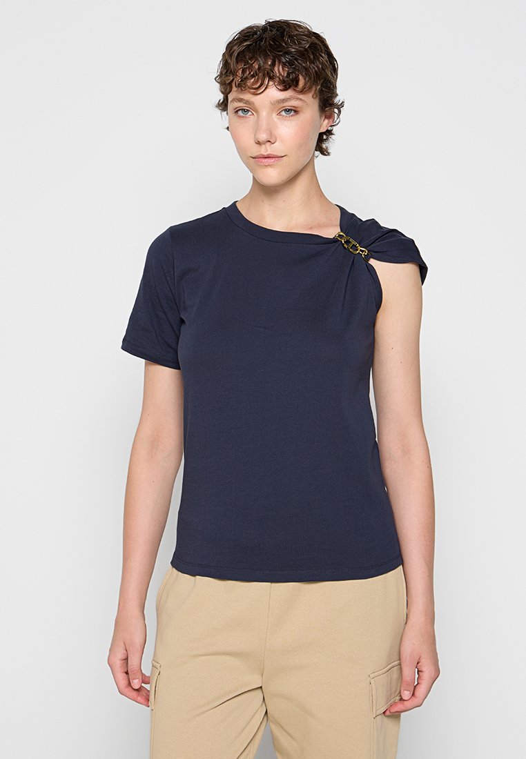 TWINSET T-shirt basic donkerblauw TWINSET T-shirt basic donkerblauw