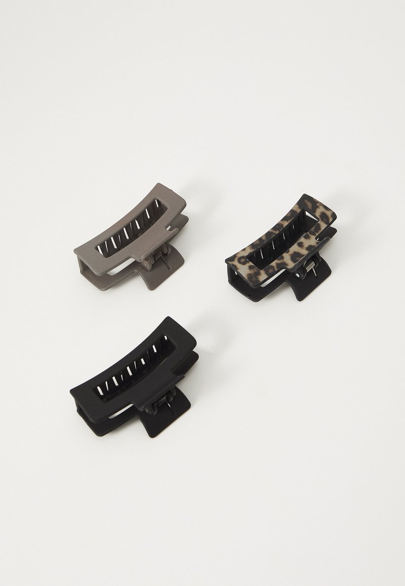 Pieces PCALICA HAIRSHARK 3 PACK - Accessoires cheveux - black/brown