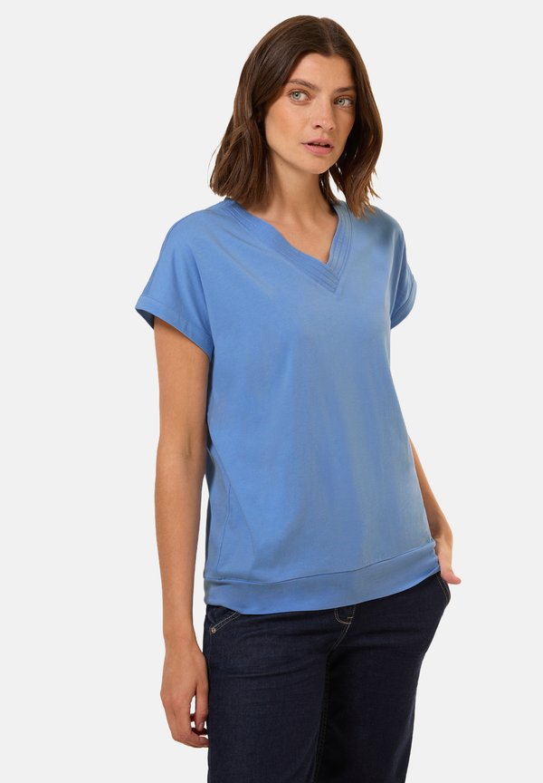 V-NECK - T-Shirt basic - blau