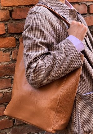 DrachenLeder, SHOPPER SCHULTER - Handtas - braun cognac