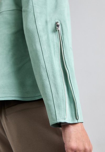 Filling Pieces JACKET - Giacca di pelle - green