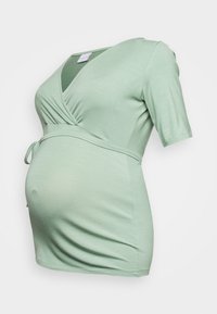 Mamalicious Curve T-shirt basic - light green