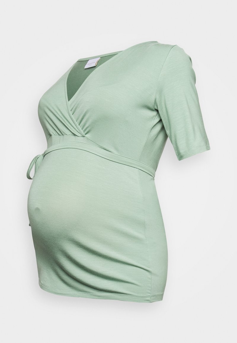 Mamalicious Curve Jednoduché tričko - light green