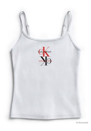 Calvin Klein Jeans, 90S CAPSULE CONTOUR - Top - bright white