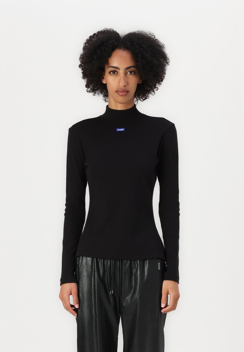 HUGO Long sleeved top - schwarz