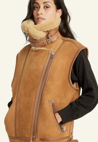 Serge Pariente CHRISTELLE - Veste sans manches - tobacco