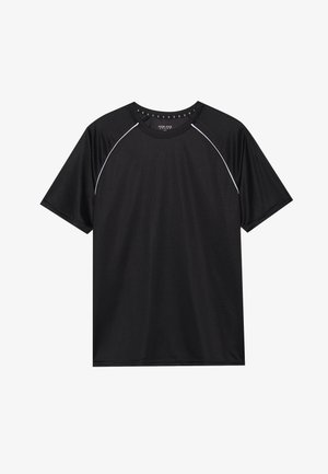 Pier One Sport SHORT SLEEVE T-SHIRT - Základné tričko - black