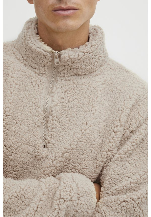 PRDenes - Fleece jumper - oatmeal3