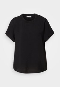 STYLE SHORT SLEEVE CREW NECK WITH TAPE SOLID - T-paita - black
