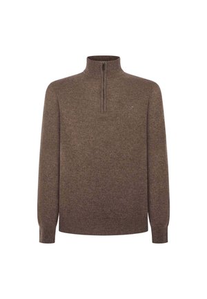 Hackett London HZIP - Neule - malt beige