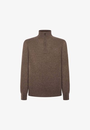 Hackett London HZIP - Svetrík - malt beige