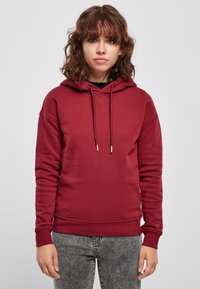 Urban Classics Jersey con capucha - burgundy