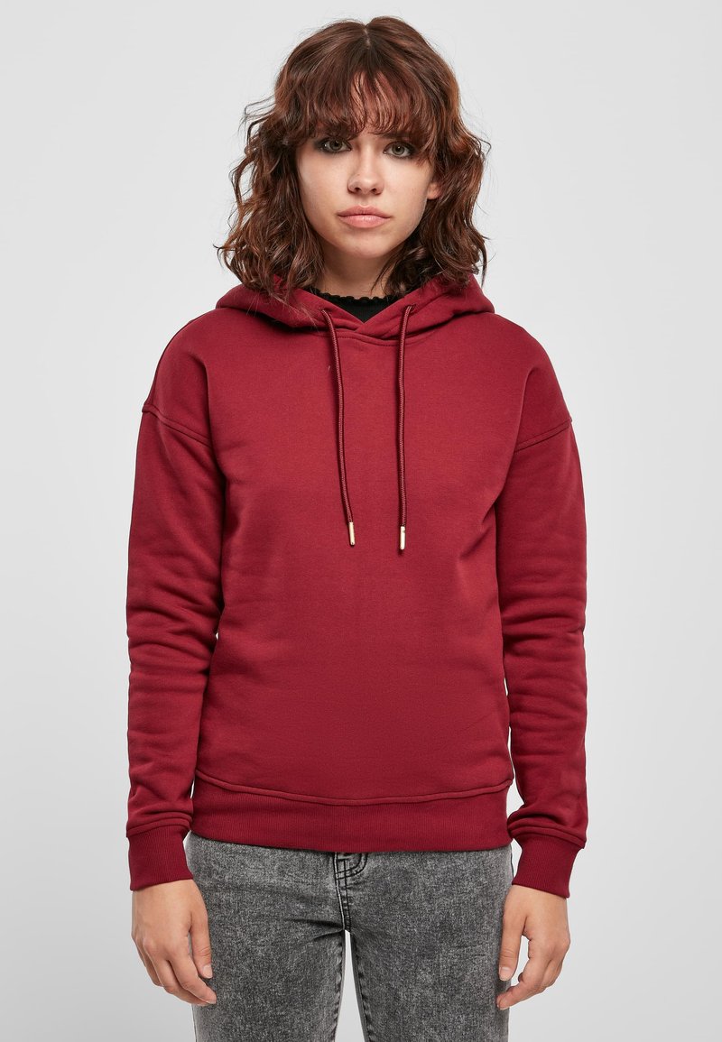 Urban Classics Jersey con capucha - burgundy