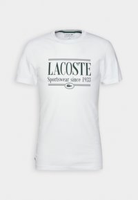 Lacoste UNISEX - T-shirt print - blanc