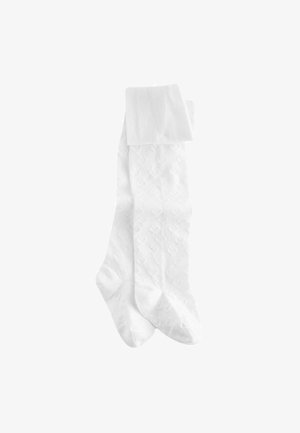 RICH TEXTURED HEART - Čarape - white