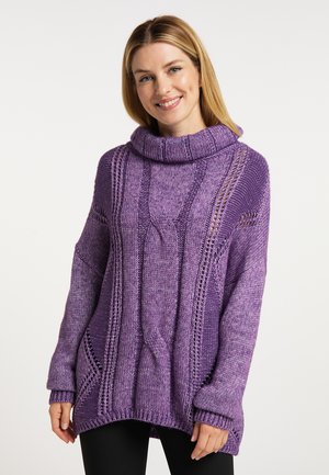 usha, Pullover - dunkellila