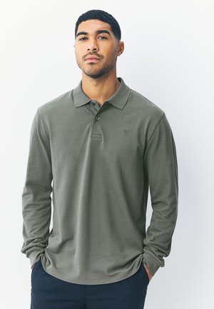 Next REGULAR FIT-LONG SLEEVE  - Polo - petrol green