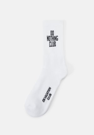 DO NOTHING CLUB TENNIS SOCKS UNISEX - Nogavice - white