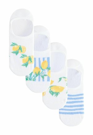4 PACK  . - Sokletter - white lemon print