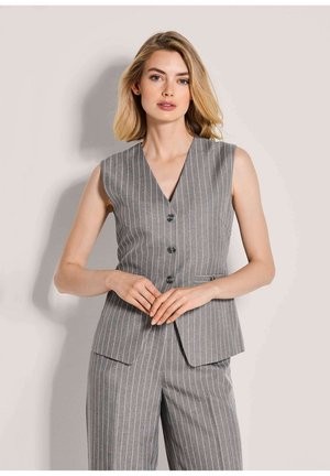 Weste - graphite/pearl white melange