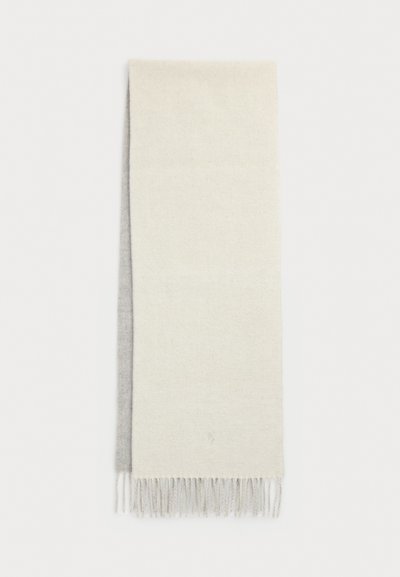Polo Ralph Lauren FRINGE TRIM WOOL SCARF - Sall - cream/light vintage heather