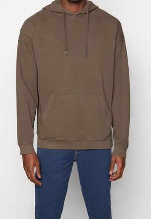 Felpa con cappuccio - brown