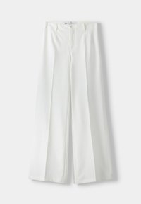 Bershka Tygbyxor - white