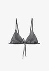 & OTHER STORIES TRIANGLE BIKINI TOP - Haut de bikini - black white