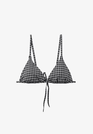 & OTHER STORIES, & OTHER STORIES TRIANGLE BIKINI TOP - Haut de bikini - black white