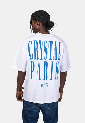 CRYSTAL PARIS FACE - T-shirt print - white