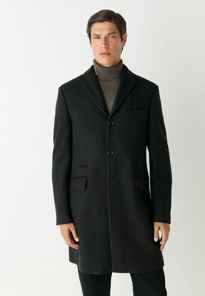 REGULAR FIT WITH TRIM - Palton clasic - green