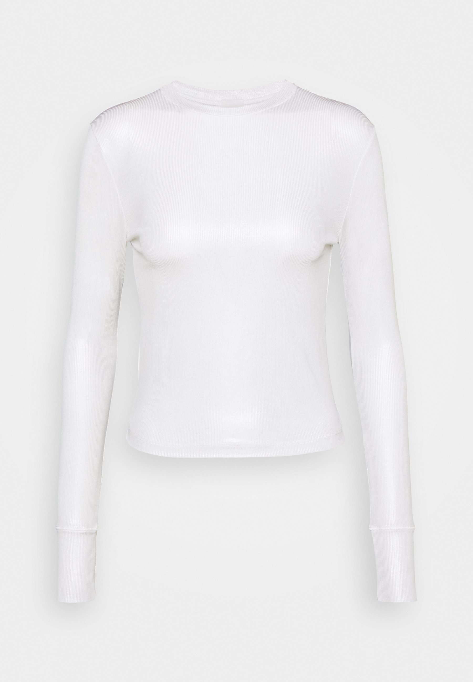 Pinko HAKA MAGLIA COSTINA LAMINATA - Maglietta a manica lunga -  silver/argentato - Zalando.it