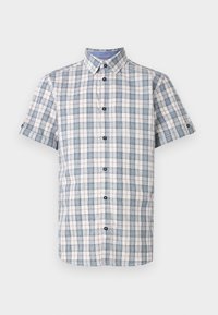 CHECKED SHIRT - Chemise - off white/powder blue