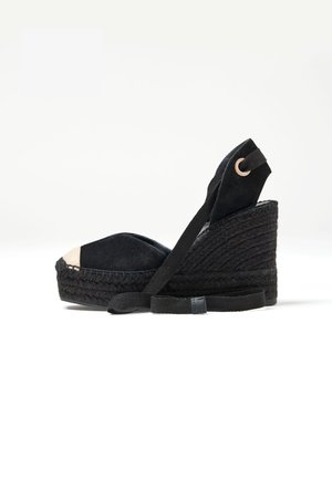 LECCE - Wedges - black suede