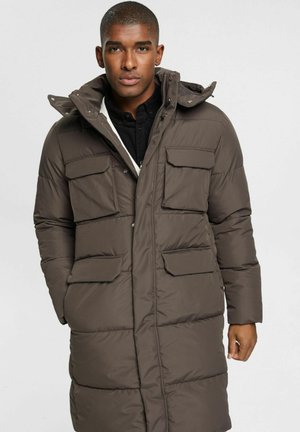 MIT ABNEHMBARER KAPUZE - Winter coat - khaki green
