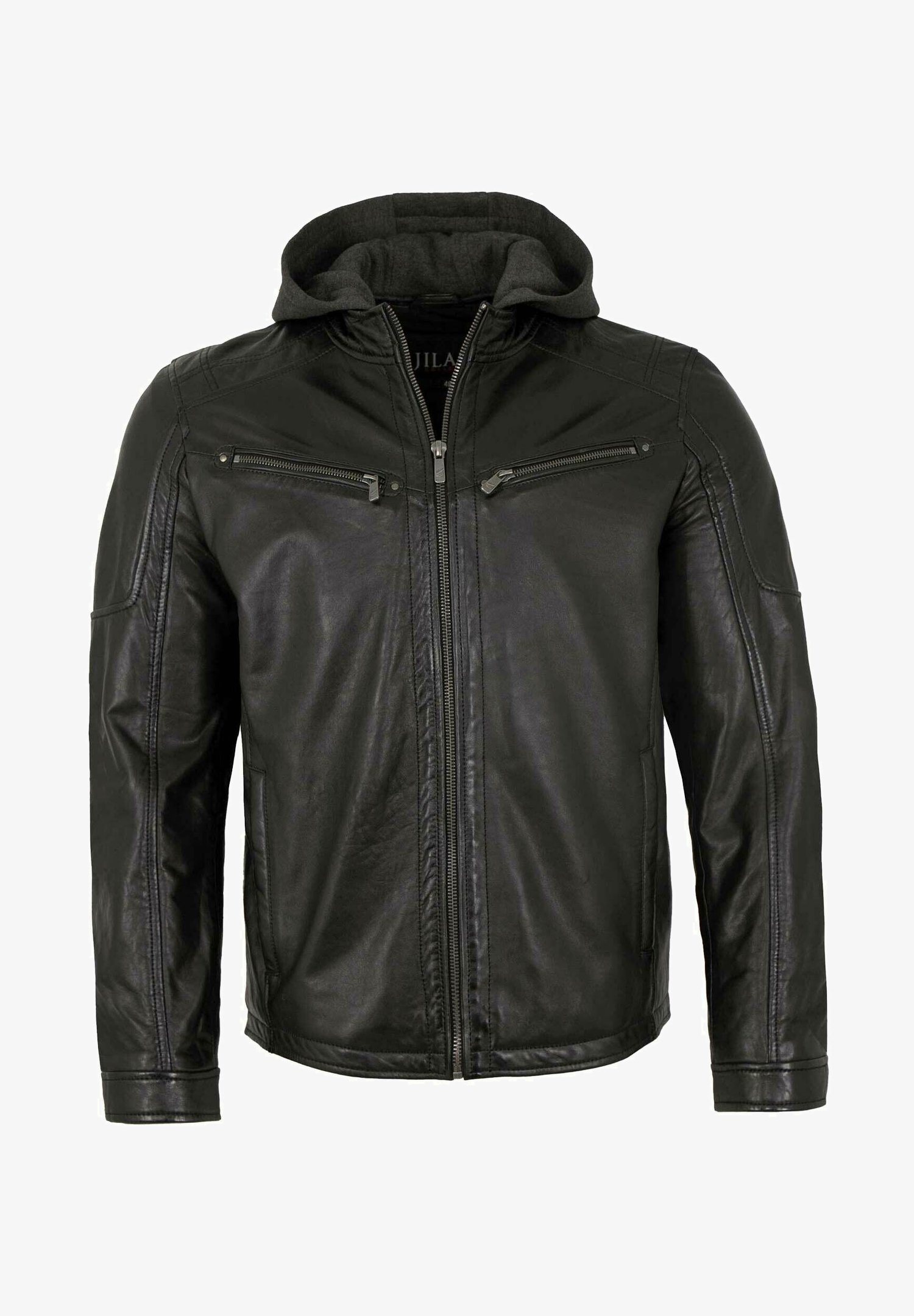 Lederjacken24 JOAN Lederjacke schwarz Zalando