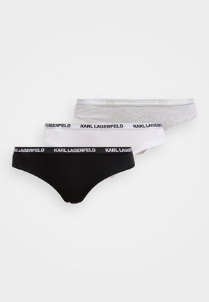 LOGO THONG 3 PACK - Tanga - black/white/grey