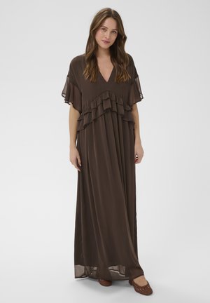 Saint Tropez, SZLINDZY - Vestido largo - chocolate brown