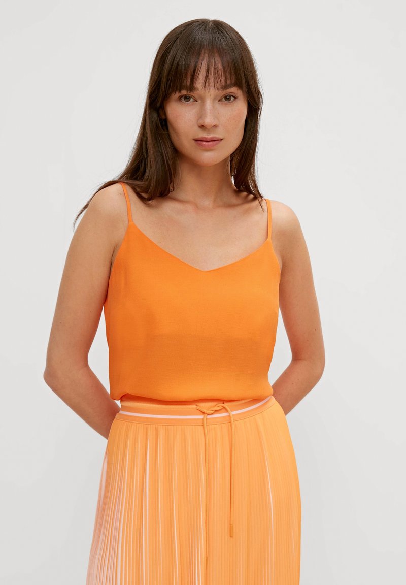 comma casual identity MIT SPAGHETTITRÄGERN - Top - orange