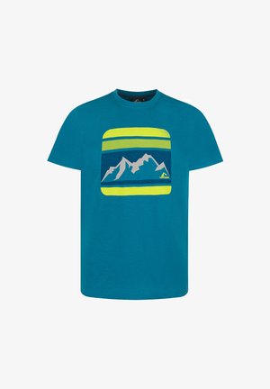 WESTFJORD, WESTFJORD MEN'S REYKIR T - Print T-shirt - petrol