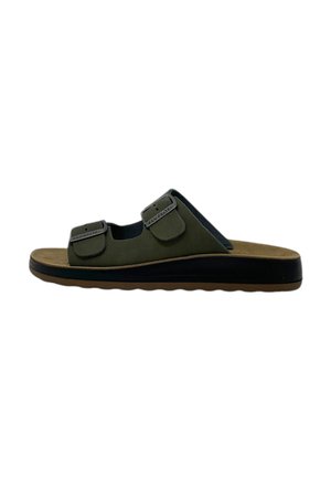 Pantolette flach - green