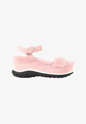 Miu Miu, SHEARLING SANDAL PINK - Sandales à plateforme - pink