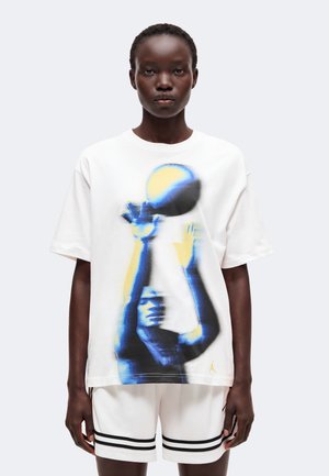 Jordan, TEE - Тениска с щампа - white/celery